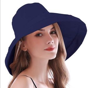 Black UV Protective Foldable Hat